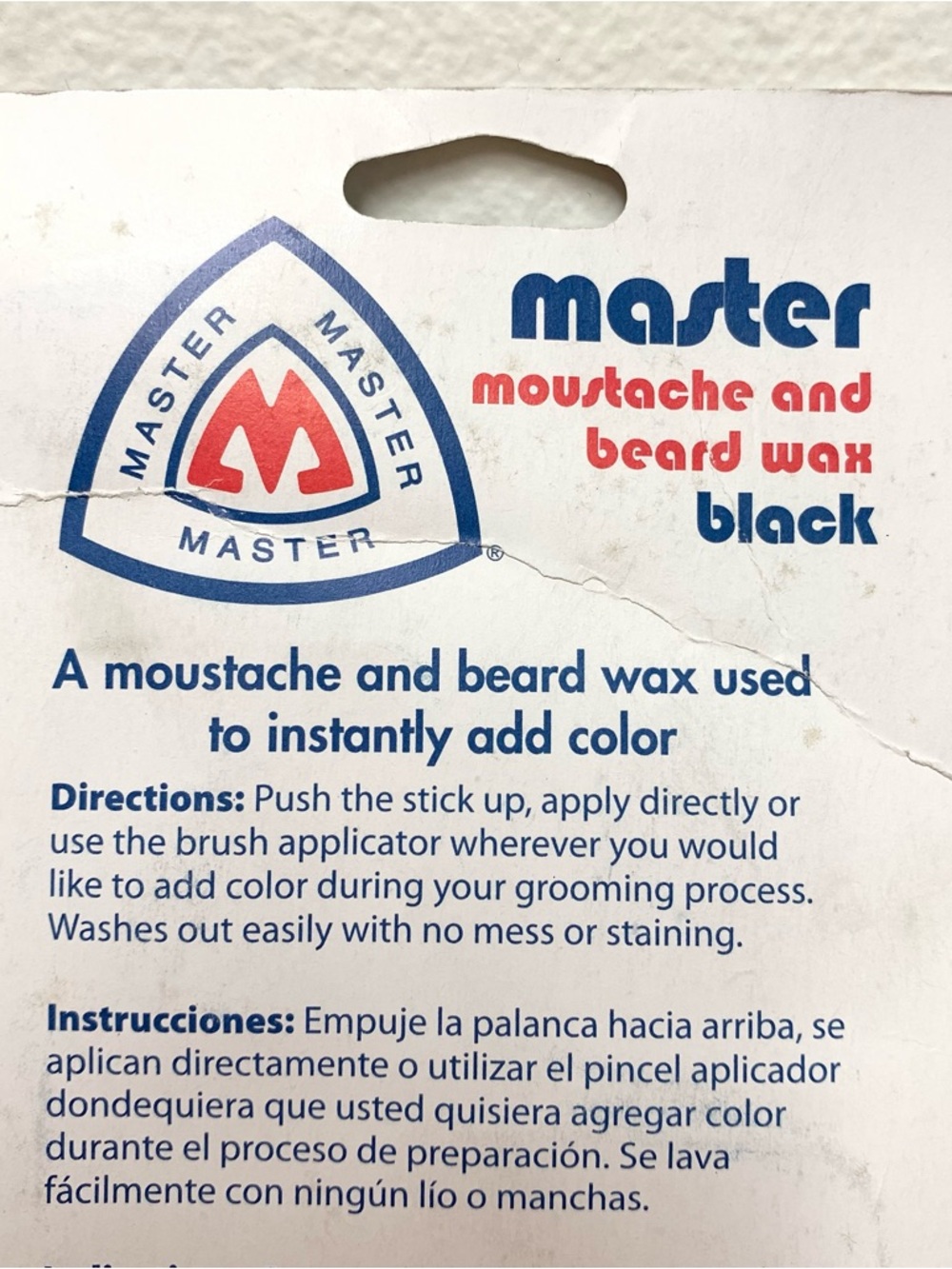 Master Moustache and Beard Wax Stick + Comb BLACK - Colors Grooms Shapes Holds - Picture 4 of 5